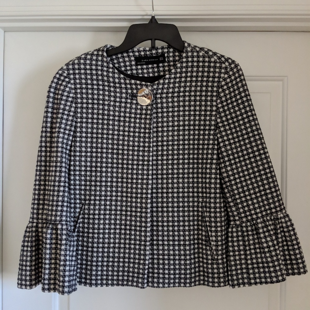 Black & white zara jacket